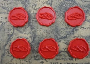 Red Sealing Wax Stickers /Customer Wax Seal/Custom Logo wax seal sticker