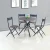 Import Restaurant Furniture 2 Seater Metal Cafe Table And Chair Sets from China