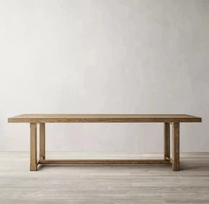 Restaurant Long solid wood  Dining Table Eating Tables For Home Use Furniture wood plank dining table