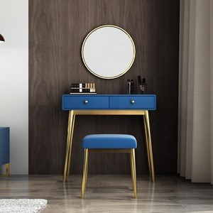 Retail Modern New 3 Drawer Bedroom Wooden Makeup Dresser With Chair