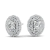 REYES Certified CVD HPHT 2.2 Carat Lab Grown Diamond Stud Earrings for Women 925 Sterling Silver Wedding Gift Fine Jewelry