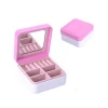 Romantic pink cheap luxury mirrored jewelry display boxes