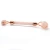 Import Rose Gold Jade Roller for Face Skin Care 100% Natural Double Head Rose Quartz Facial Roller Face Slimming from China