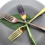 Import Rose gold / Rainbow / Gold / Black Stainless Steel Metal Titanium Dessert Salad Forks from China