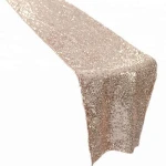 Rose Gold Sequin Table Runner Wedding Table Runners SHiny SequinTable Cover