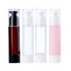 Round 30ml 50ml cream liquid serum travel clear cosmetic 100ml spray plastic containers 30 ml airless pump bottle lotion bottle