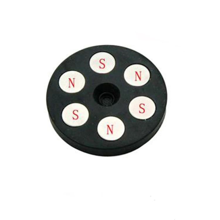 Rubber coated  customized Permanent Strong  neodymium  black Rubber  pot Magnet with screw