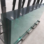 sandblasting milky tempered glass for shower room