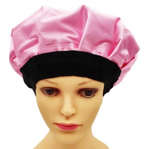 Satin Microwave cordless thermal hat stay at home hair SPA deep conditioning gel heated cap
