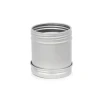 Screw top metal cans, metal cans with lids, metal tin can