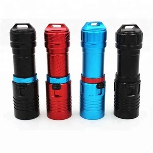 Scuba 18650 or 26650 Diving Flashlight Torch Waterproof 10W Flashlight with magnetic slide switch