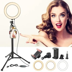 Selfie Usb Charge Ring Light Led Camera Flash Studio for Smartphone Photography
