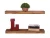 Import Set of 2 Custom Simple Style Handmade Rustic Pine Wood Floating Shelf Wholesale from China