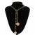Import SHIXIN  Cool Black-Gold Chain Necklace Retro Coin Portrait Embossed Necklace Korean Velvet Y Necklaces for Women from China