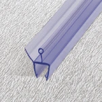 Shower room door rubber seal edge strip weatherstrip