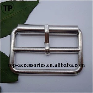 Side alloy metal belt buckle with pin for garment/luggage accessories