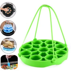 Silicone Egg Steamer Rack Kitchen Accessories Bakeware Silicone Egg Steamer Bakeware Sling Egg Rack Silicone Lifter Roasting Rac