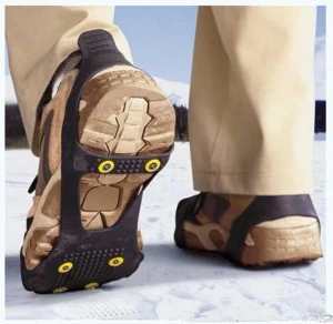 Silicone Flexible Crampons Anti-Slip Traction Cleats for Walking on Snow and Ice