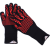 Import silicone heat proof resistant baking bbq gloves oven mitts fireplace gloves hot cook luva de from China