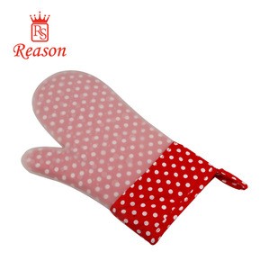 Silicone Oven Mitts, Large Grilling Cooking Gloves, Pot holders with Extra Long Quilted Cotton Lining