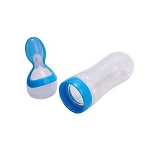 silicone Squeeze bottle Spoon Feeding rice bottle