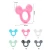 Import silicone Teether Food Grade Cartoon Teether Nursing Gift BPA Free DIY Baby Teething Teether Toy Accessories Ring from China