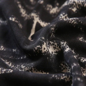 silk cotton wool tweed printed knit blend fabric for underwear