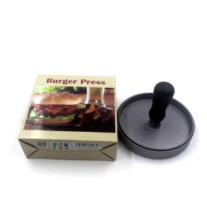 Silver gray aluminium alloy hamburger presses manual burger presses meat presses