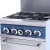 Import Silver Traditional Steel Kitchen Equipment standing Cooking Range Gas Range 4 Burner with Oven and Safety valve from China
