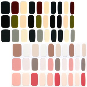 Simple and easy 6 kinds of full-cover nail stickers High Quality real nail polish strips lovely color color mix matching