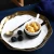 Import Simple Style Round Shape Flavor Dish Creamic Small White Soy Saucer Dish With Handle from China