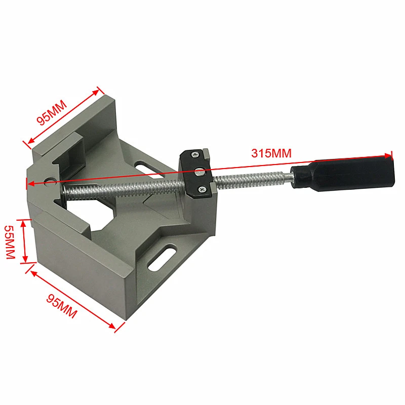 Single Handle 90 Degree Right Angle Clamp Angle Clamp Woodworking Frame Clip Folder Tool Aluminum