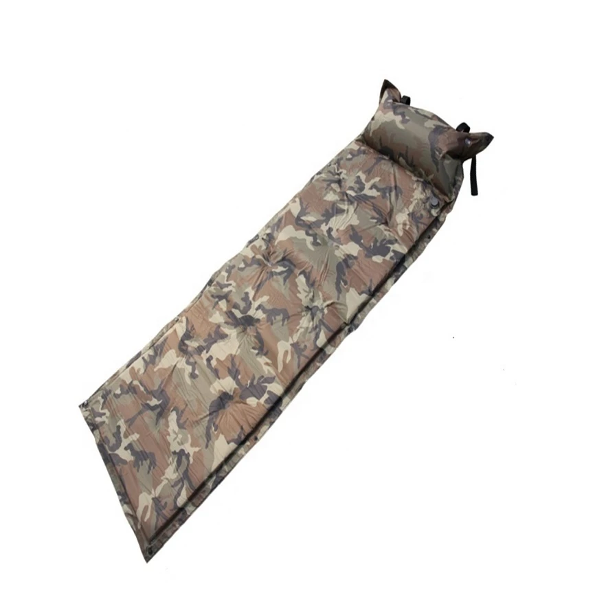 Single Self Inflate Camping Mat Inflatable Pillow sleeping bag matress