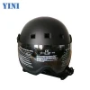 ski helmet with lens goggle visor CE EN1077 alpine ski helmet  single doule racing helmet