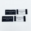 Skin Touch Main Labels Polyester Woven Labels Garment Tags Comfortable Wear Garment Labels