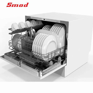 Smad Dishwasher Machine for Home 6 Settings Small Tablets Dish Washer