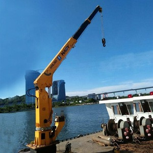 Small boat crane marine deck crane marine crane 6 ton for sale