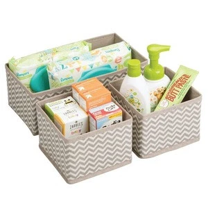 Small Packaging Boxes Drawer Storage Bins Cube Fabric Sundries Storage Box Set
