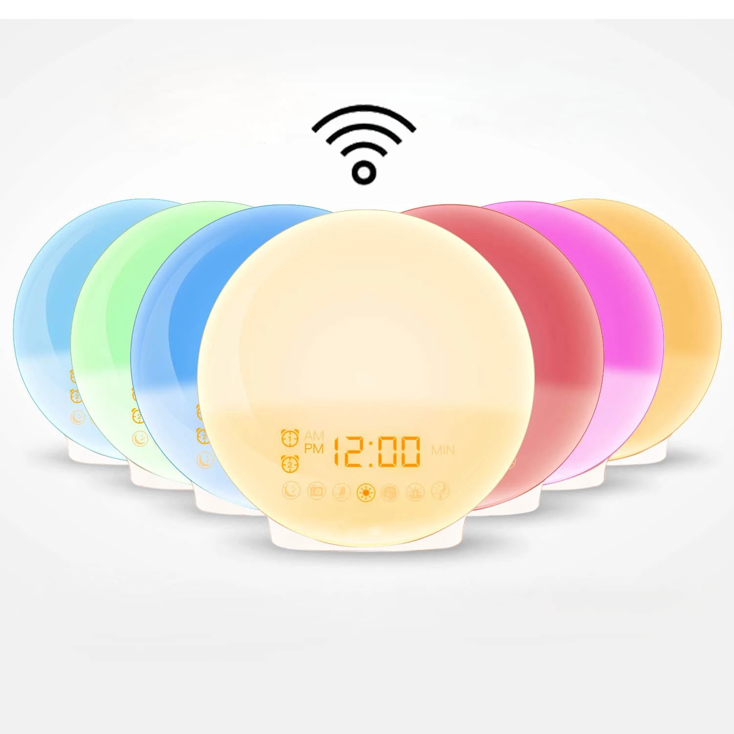 Smart Wake up Light Sleep Aid Digital Alarm Clock with Sunset Simulation OK to Wake
