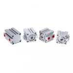 SNS SDA Series aluminum alloy double acting thin type pneumatic standard compact air cylinder