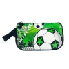 Soccer pvc emboss smiggle pen bag custom printed Fashion large capacity pencil bag School pencil case for boys and girls