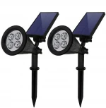 solar  outdoor spotlight garden landscape patio porch wall deck garage solar led garden light