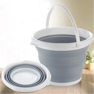 Southern Homewares Deluxe Foldable Silicone Collapsible 2.65 Gallon Bucket