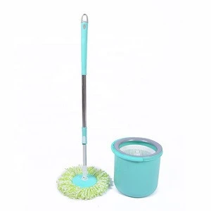 spin magic mop 360 with microfiber refill and stainless twisted save space round bucket