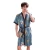 Import Spring Summer Sexy Silk Pajamas Robe Fashion Print Cartoon Loose Thin Couples Sleep Robs Female Dressing Gown Man Home Bathrobe from China