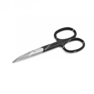 Stainless Steel Baby Nail Scissors Eyebrow Trimmer Tool Professional SS Curved Tip Makeup Scissors Tools with logo