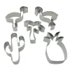 Stainless Steel Cookie Cutters Molds Summer Hawaii Luau Biscuit Cutter Set