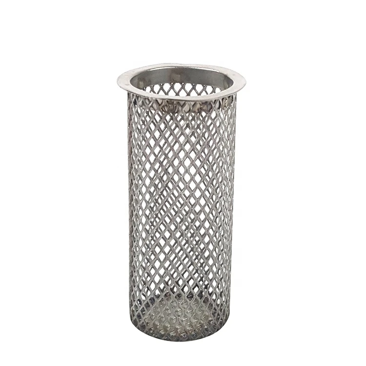 Stainless steel Cylinder micron Ring flange wire fine mesh screen filter tube
