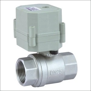Stainless Steel  electric actuator water ball valve with manual override and feedback signal