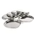 Import Stainless Steel Plain Plate Dinner Ware Tableware Kitchenware Metal Utensils Solid Round Serving Plate Set Of 2 26cm Diameter from India